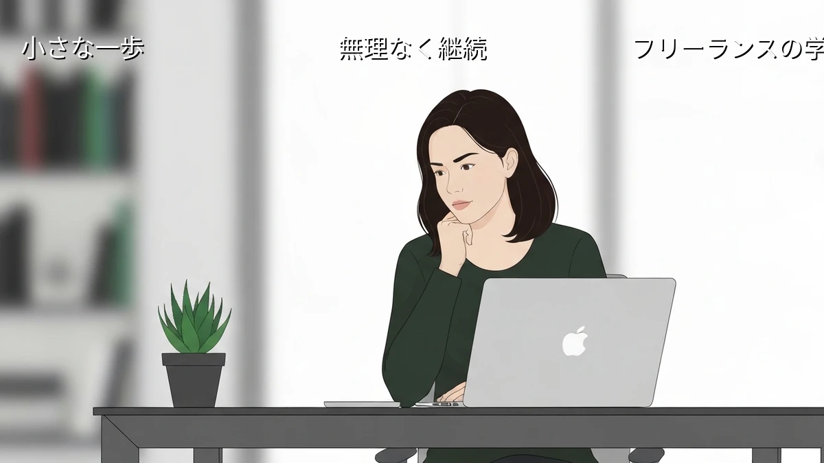 忙しいフリーランスが挫折しない！スキルアップの小さな計画術